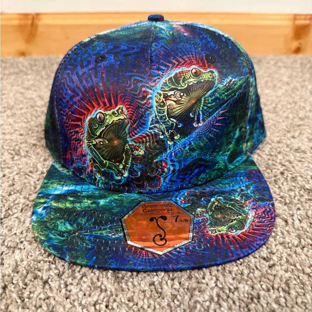 Grassroots California Simon Haiduk Fable Print Fitted Hat - Size 7 5/8